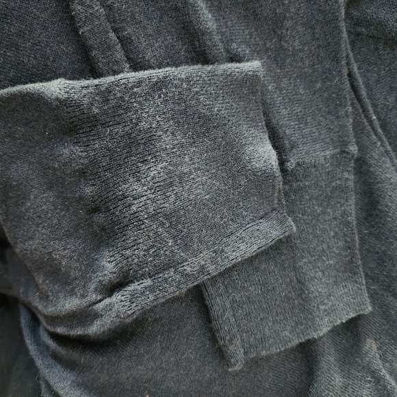 Gap Dark Teal Wool Blend Lightweight Sweater Women's Medium M V-Neck Minimalist - Picture 5 of 8